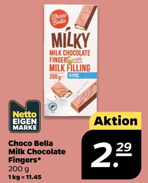 Milk Chocolate Fingers