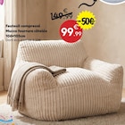 Fauteuil compressé Muzzo fourrure côtelée en promo chez Maxi Bazar Fauteuil compressé Muzzo fourrure côtelée dans le catalogue Maxi Bazar