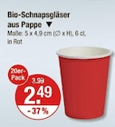 Bio-Schnapsgläser von  im aktuellen V-Markt Prospekt für 2,49 €