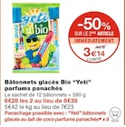 Bâtonnets glacés Bio parfums panachés - Yeti dans le catalogue Monoprix