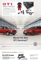 Volkswagen Werkstatt & Auto Prospekt der aktuellen Woche mit 1 Seite, gültig von 01.06.2026 bis 31.08.2026, in Zella-Mehlis und Umgebung Aktueller Volkswagen Werkstatt & Auto Prospekt in Zella-Mehlis und Umgebung, "Mehr Platz. Mehr Möglichkeiten." mit 1 Seite, 01.06.2026 - 31.08.2026