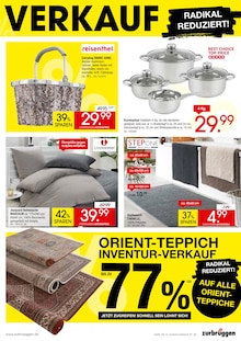 Tasche im aktuellen ZurbrĂĽggen Prospekt (Essen) Tasche im ZurbrĂĽggen Prospekt "GROSSER INVENTURVERKAUF WEGEN SORTIMENTSWECHSEL" mit 26 Seiten (Essen)