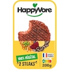 Steaks végétaux - HAPPYVORE en promo chez Carrefour Steaks végétaux - HAPPYVORE dans le catalogue Carrefour