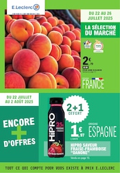 Catalogue Supermarchés E.Leclerc en cours à Saint-Michel-Mont-Mercure et alentours, "TOUT CE QUI COMPTE POUR VOUS EXISTE À PRIX E.LECLERC", 25 pages, 22/07/2025 - 02/08/2025