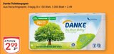 Toilettenpapier Angebote von Danke bei GLOBUS Gera für 2,99 €