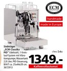 Siebträger „ECM Classika PID“ von ECM im aktuellen Segmüller Prospekt für 1.349,00 €