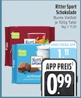 Schokolade im E xpress Prospekt Schokolade von Ritter Sport im aktuellen E xpress Prospekt für 0,99 €