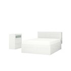 Schlafzimmermöbel 2er-Set weiß 180x200 cm bei IKEA im Prospekt "Wir senken die Preise" für 548,99 €