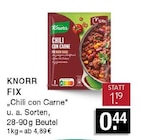 Chili con Carne im Angebot bei EDEKA in Bottrop Chili con Carne Angebote von Knorr bei EDEKA Bottrop für 0,44 €