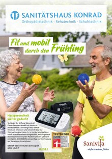 Sanitätshaus Konrad GmbH Prospekt Fit und mobil durch den Frühling mit  Seiten