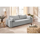 Schlafsofa Turin silber B/H/T: ca. 240x74x95 cm bei POCO im Weiterstadt Prospekt für 499,99 €