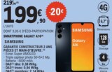 Smartphone Galaxy A16 - SAMSUNG en promo chez E.Leclerc Bastia à 199,90 €