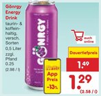 Energy Drink im Angebot bei Netto Marken-Discount in Willich Energy Drink Angebote von Gönrgy bei Netto Marken-Discount Willich für 1,29 €