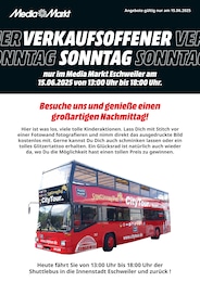 Elektromarkt Prospekt von MediaMarkt Saturn in Alsdorf Aktueller MediaMarkt Saturn Elektromärkte Prospekt für Alsdorf: VERKAUFSOFFENER SONNTAG mit 2} Seiten, 15.06.2025 - 15.06.2025