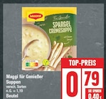 Für Genießer Suppen Angebote von Maggi bei EDEKA Potsdam für 0,79 €