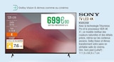 Tv led 4k - SONY - Extra à Haguenau Tv led 4k - SONY en promo chez Extra Haguenau à 699,90 €