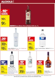 Prix et réduction Absolut Vodka dans le prospectus Carrefour en cours Offre Absolut Vodka dans le catalogue Carrefour du moment à la page 83