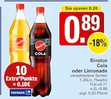 Cola oder Limonade im Angebot bei WEZ in Minden Cola oder Limonade Angebote von Sinalco bei WEZ Minden für 0,89 €