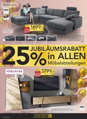 Wohnwand im BRAUN Möbel-Center Prospekt in Freiburg Aktueller BRAUN Möbel-Center Prospekt mit Wohnwand, "25 Jahre Braun Möbel-Center Freiburg", Seite 2