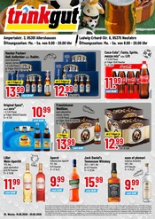 Trinkgut Discounter Prospekt der aktuellen Woche mit 4 Seiten, gültig von 15.06.2026 bis 20.06.2026, in Fahrenzhausen und Umgebung Aktueller Trinkgut Discounter Prospekt in Fahrenzhausen und Umgebung, "Aktuelle Angebote" mit 4 Seiten, 15.06.2026 - 20.06.2026