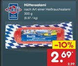 Aktuelle Wurst Angebote bei Netto Marken-Discount in Leverkusen Aktuelles Hüttensalami Angebot bei Netto Marken-Discount in Leverkusen ab 2,69 €