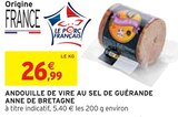 Promo Andouille de Vire au sel de Guérande à 26,99 € dans le catalogue Intermarché à Rennes