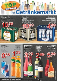 Warsteiner im TOP Getränke Prospekt "Aktuelle Angebote" mit 4 Seiten (Hemer)
