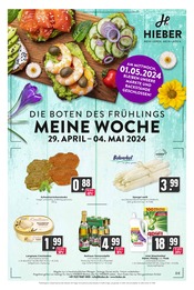 Aktueller Hieber Supermarkt Prospekt in Schönau und Umgebung, "Aktuelle Angebote" mit 16 Seiten, 29.04.2024 - 04.05.2024