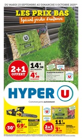 Catalogue Supermarchés Hyper U en cours à Maulette et alentours, "LES PRIX BAS Spécial jardin d'automne", 24 pages, 23/09/2025 - 05/10/2025