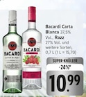 Carta Blanca oder Razz Angebote von Bacardi bei E center Pirmasens für 10,99 €