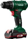 Perceuse-visseuse sans fil - Parkside en promo chez Lidl Angers à 29,99 €