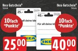 Gutschein im Angebot bei EDEKA in Herne Gutschein Angebote von IKEA bei EDEKA Herne für 25,00 €