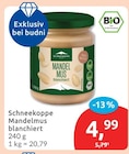 Mandelmus blanchiert von Schneekoppe für 4,99 € bei budni im Angebot Mandelmus blanchiert von Schneekoppe im aktuellen budni Prospekt