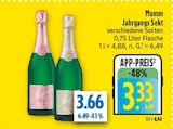 Jahrgangs Sekt Angebote von Mumm bei diska Hof für 3,33 €
