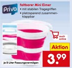 faltbarer Mini Eimer im Angebot bei Netto Marken-Discount in Stade faltbarer Mini Eimer Angebote von Priva bei Netto Marken-Discount Stade für 3,99 €