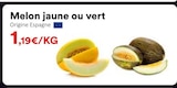 Melon jaune ou vert en promo chez Hmarket Melon jaune ou vert dans le catalogue Hmarket