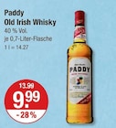 Aktuelle Whiskey Angebote bei V-Markt in München Aktuelles Old Irish Whisky Angebot bei V-Markt in München ab 9,99 €