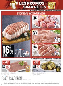 Catalogue Spar à Rillieux-la-Pape cette semaine, valable du 30/11/2022 au 11/12/2022 Prospectus Spar à Rillieux-la-Pape, "Les promos Spar'Fêtes", 8 pages de promos valables du 30/11/2022 au 11/12/2022