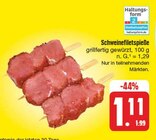 Schweinefiletspieße im Angebot bei EDEKA in Zwickau Schweinefiletspieße Angebote bei EDEKA Zwickau für 1,11 €