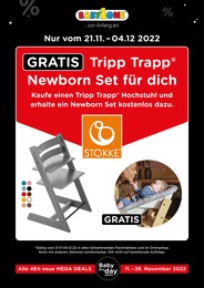 Spielzeug & Baby Prospekt von BabyOne Rheinberg BabyOne Prospekt: "Nur vom 21.11. - 04.12.2022", 2 Seiten, 21.11.2022 - 28.11.2022
