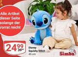 Disney Squishy Stitch Angebote von Simba bei GLOBUS Halle für 24,99 €