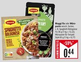 Maggi fix oder Würzpaste Angebote von Maggi bei Marktkauf Lörrach für 0,44 €