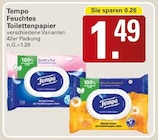 Feuchtes Toilettenpapier im WEZ Prospekt zum Preis von 1,49 €