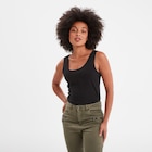 Promo Débardeur bretelles larges coton noir femme à 4,99 € dans le catalogue La Halle à Villeneuve-d'Ascq