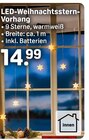 LED-Weihnachtsstern-Vorhang Angebote bei Rossmann Bielefeld für 14,99 €