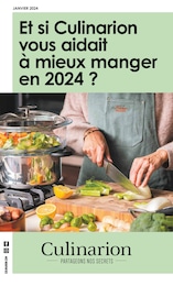 Catalogue Meubles & Décoration Culinarion en cours à Pont Rousseau et alentours, Et si CulInarion vous aidait à mieux manger en 2024 ?, 4 pages, 23/01/2024 - 31/03/2024