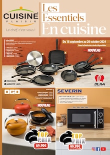 Prospectus Cuisine Plaisir de la semaine "Les essenciels en cuisine" avec 1 pages, valide du 18/09/2024 au 20/10/2024 pour Châteauneuf-sur-Loire et alentours