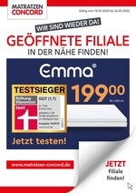 Matratzen Concord Prospekt für Remscheid mit 5 Seiten Matratzen Concord Prospekt für Remscheid: "Aktuelle Angebote!", 5 Seiten, 18.05.2020 - 26.05.2020