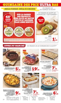 Promotion Quiche Lorraine dans le prospectus Super U, valable du 26/08/2025 au 07/09/2025 Promo Quiche Lorraine dans le catalogue Super U du moment à la page 24