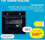 Einbaubackofen EBE 255-020 Angebote von exquisit bei ROLLER Wilhelmshaven für 249,99 €